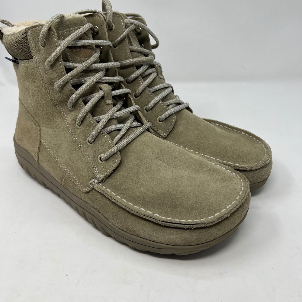Lems Telluride Boot Limestone Suede Barefoot Winter Boots Mens 15 LEMS601